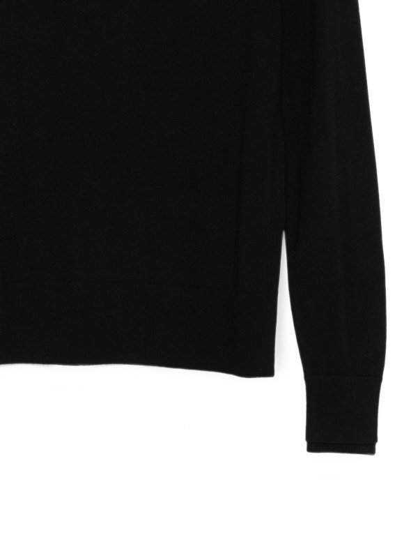 The Best Shops SEVENTY: Strickpullover mit Rundhalsausschnitt - Rundhalspullover - Schwarz