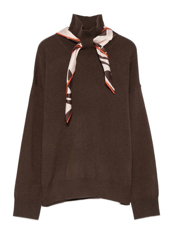 SEVENTY: Pull col rond - Pull Col Rond - Marron