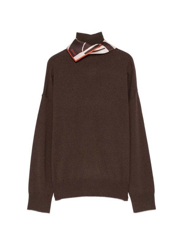 The Best Shops SEVENTY: Pull col rond - Pull Col Rond - Marron
