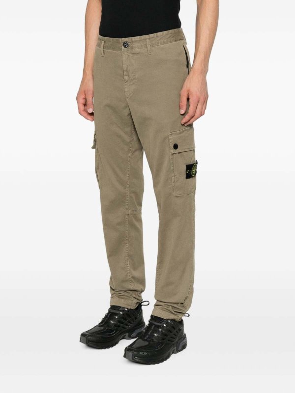 STONE ISLAND: カジュアルトラウザー online - カジュアルパンツ - ダークグリーン
