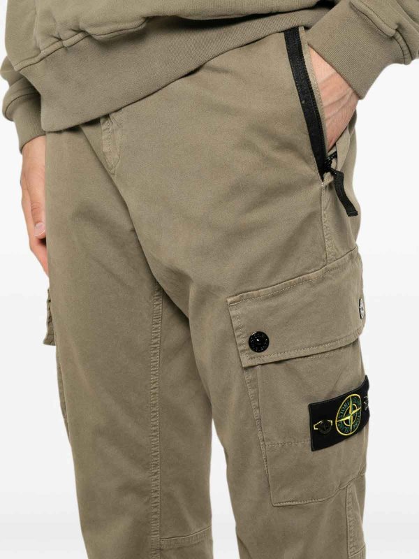STONE ISLAND buy online カジュアルパンツ - ダークグリーン