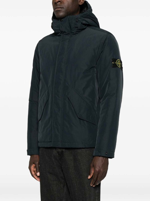 STONE ISLAND: ダウン・ハイテクジャケット online - ダウンジャケット - ダークブルー