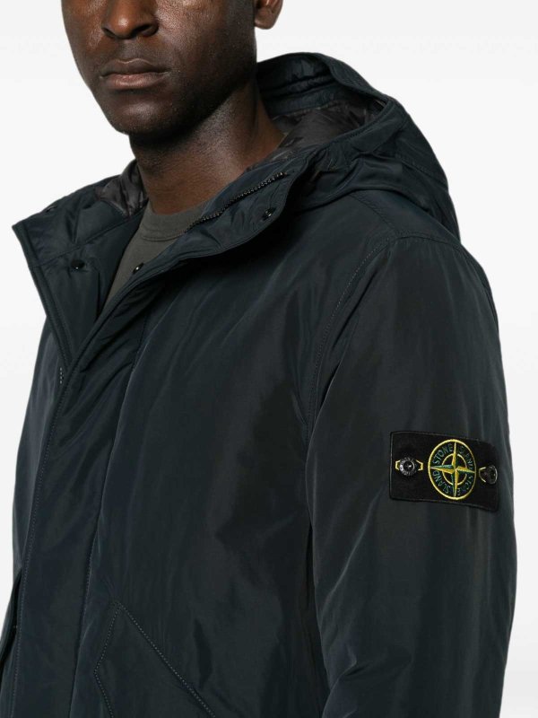 STONE ISLAND buy online ダウンジャケット - ダークブルー