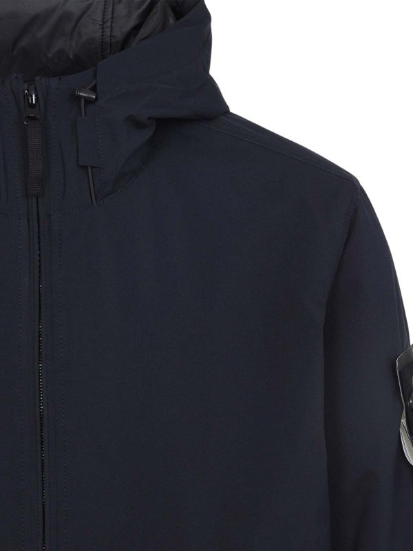 STONE ISLAND: ダウン・ハイテクジャケット online - ダウンジャケット - ブルー