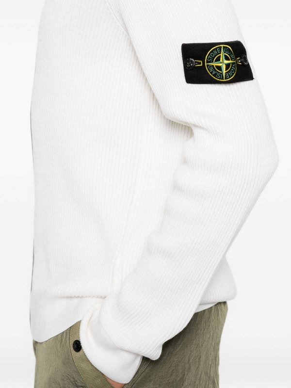 STONE ISLAND buy online Rundhalspullover - Creme