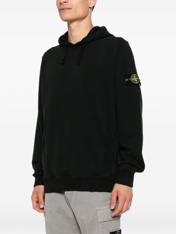 スウェットシャツ/セーター - 黒 shop online: STONE ISLAND