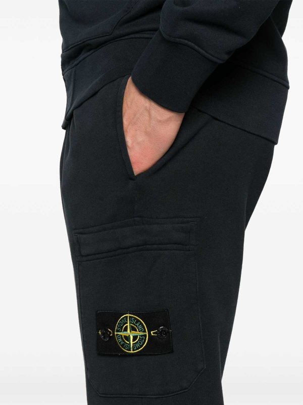 The Best Shops STONE ISLAND: スウェットパンツ - トラックスーツ ボトムス - ブルー