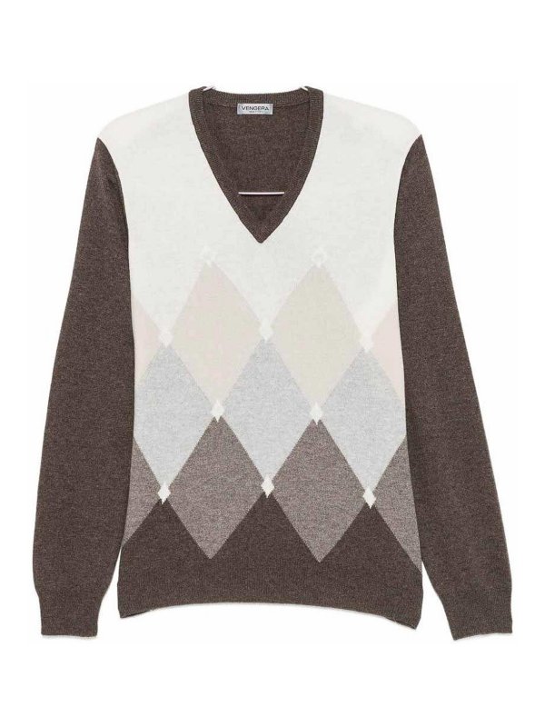 VENGERA: Pull col rond - Pull Col Rond - Marron