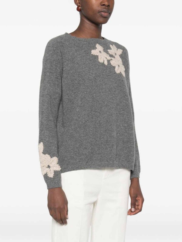 WHYCI buy online Rundhalspullover - Grau