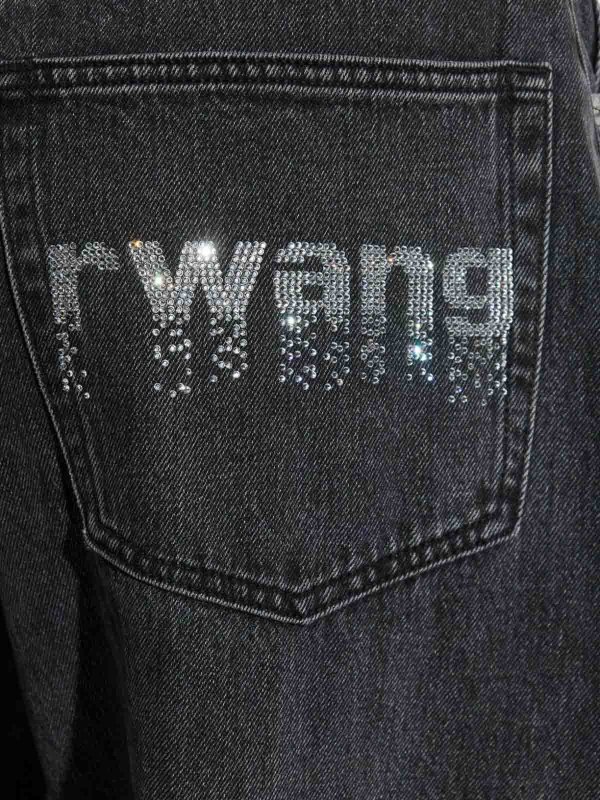 ALEXANDER WANG: ストレートジーンズ online - ストレートジーンズ - 黒