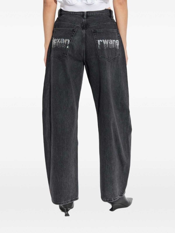 ALEXANDER WANG buy online ストレートジーンズ - 黒