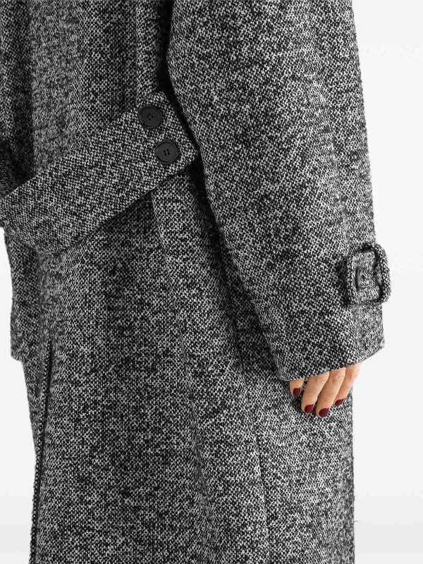 DOLCE & GABBANA: ニーレングスコート online - 膝丈コート - グレー