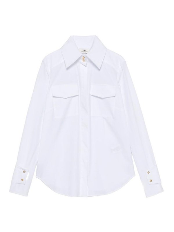 ELISABETTA FRANCHI: シャツ - シャツ - 白