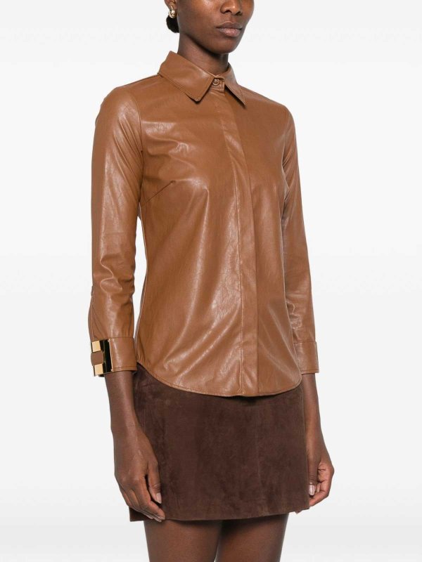 シャツ - ブラウン shop online: ELISABETTA FRANCHI