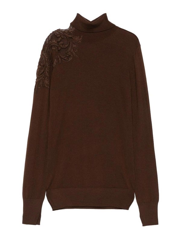 ERMANNO SCERVINO: クルーネック - クルーネック - ブラウン
