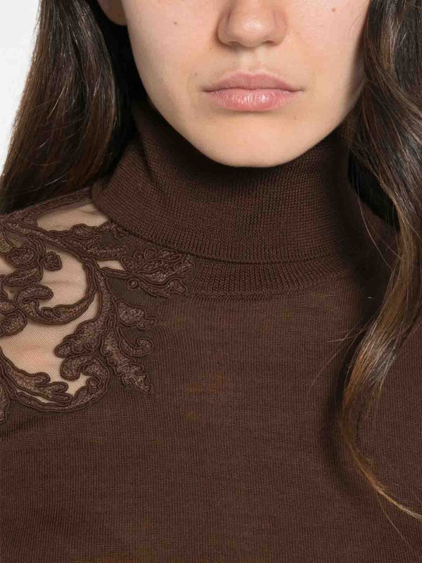 The Best Shops ERMANNO SCERVINO: クルーネック - クルーネック - ブラウン