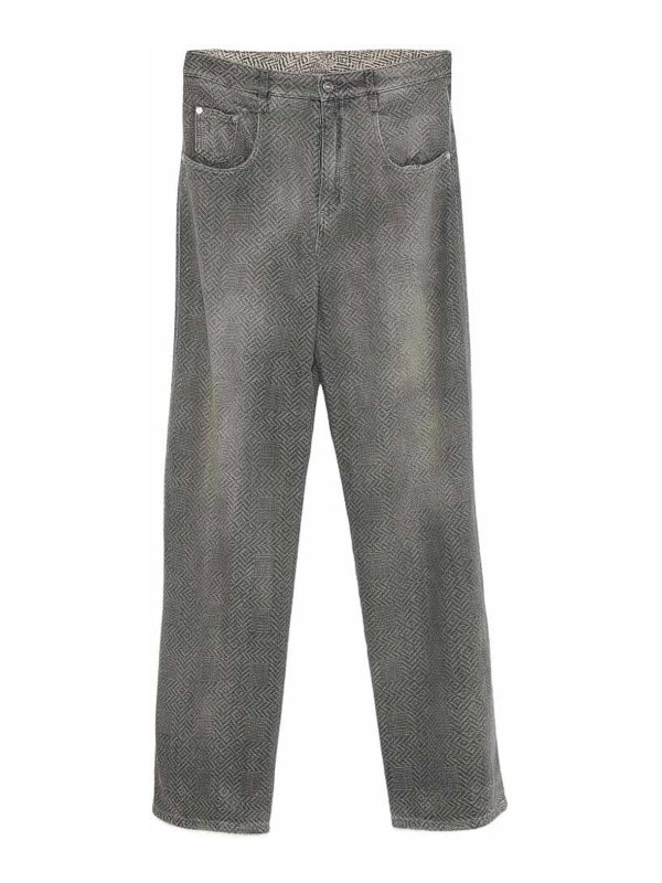 ERMANNO SCERVINO: ストレートジーンズ - ストレートジーンズ - 黒