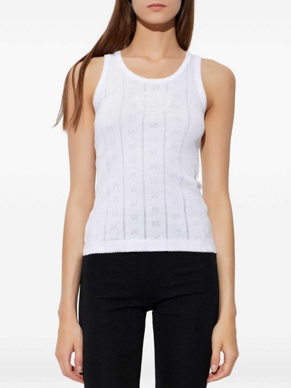 GANNI: Tops und Tank Tops online - Top - Weiß