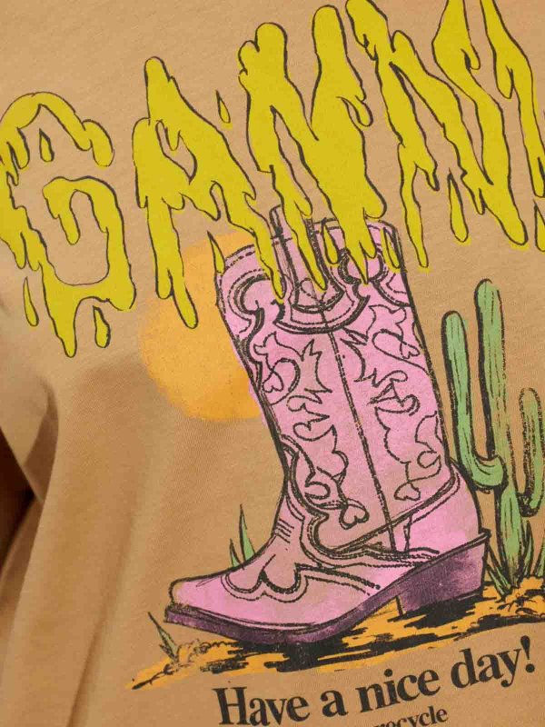 GANNI: T-shirts online - T-Shirt - Hellbeige