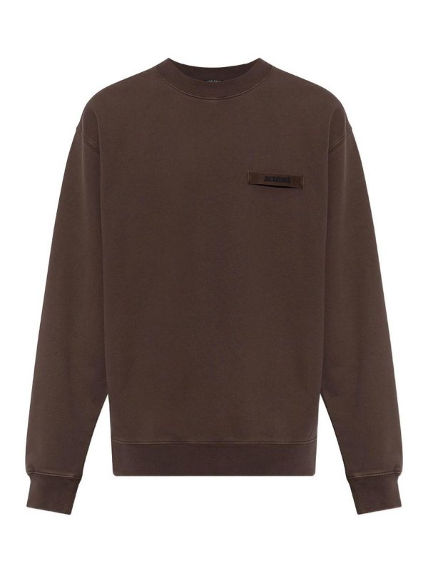 JACQUEMUS: Sudaderas y suéteres - Sudadera - Marrón
