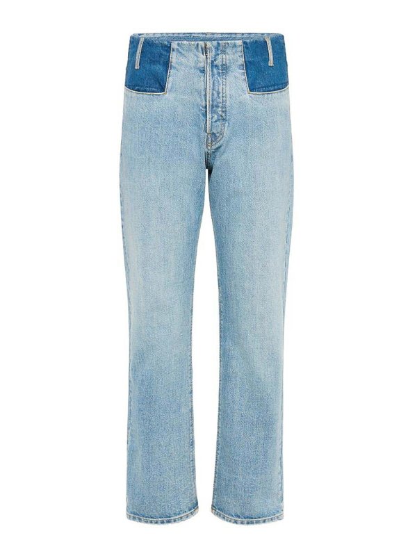 Maison Margiela: straight leg jeans - Straight-Leg Patchwork