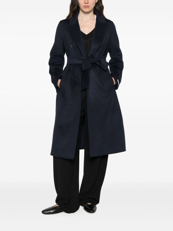 The Best Shops MARELLA: ニーレングスコート - 膝丈コート - ダークブルー