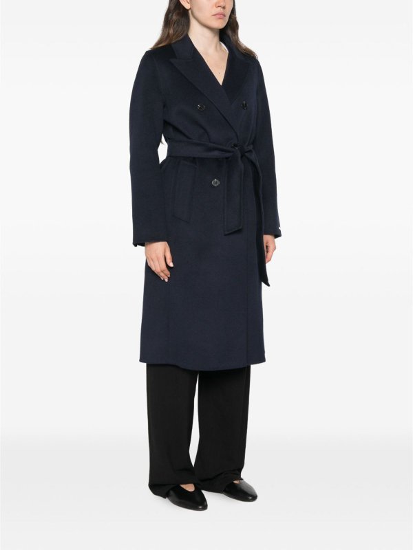 MARELLA buy online 膝丈コート - ダークブルー
