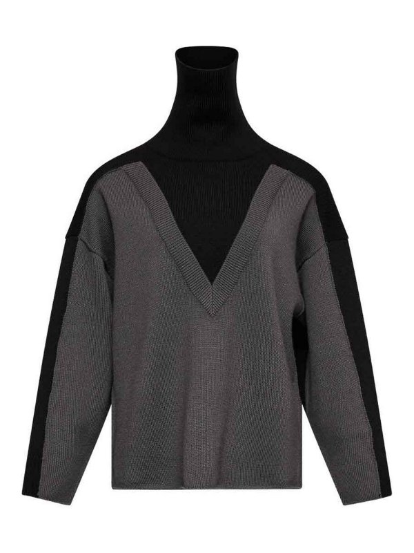 MM6 MAISON MARGIELA: クルーネック - クルーネック - 黒