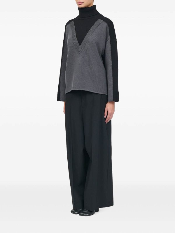 The Best Shops MM6 MAISON MARGIELA: クルーネック - クルーネック - 黒