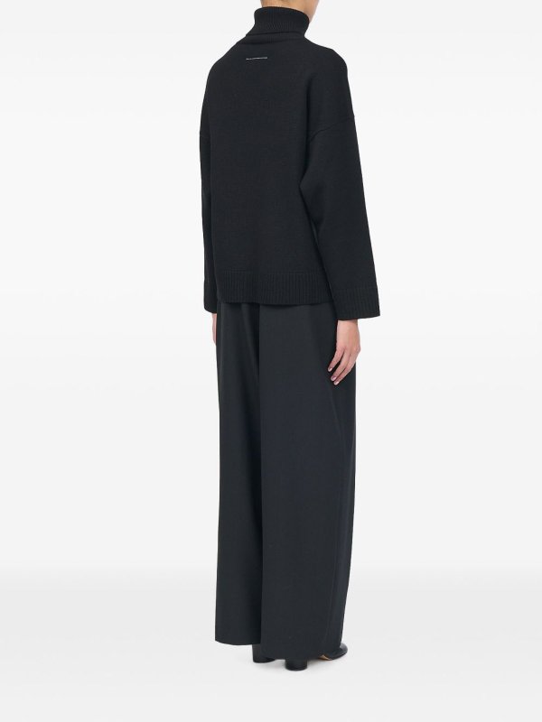The Best Shops MM6 MAISON MARGIELA: クルーネック - 黒