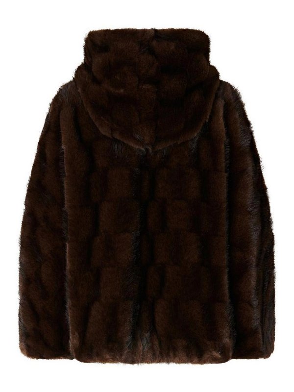 Pinko: 毛皮＆シアリングコート online - 毛皮/ムートンコート - ブラウン