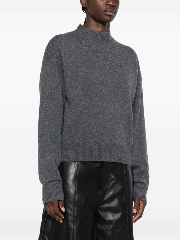 Pinko buy online Rundhalspullover - Grau
