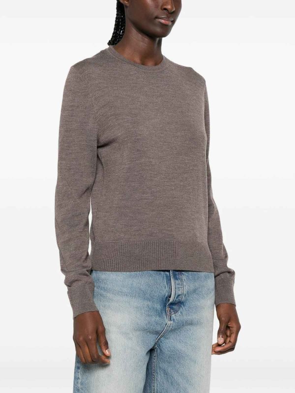 Rundhalspullover - Beige shop online: Pinko