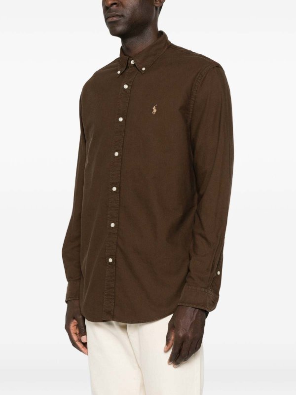 POLO RALPH LAUREN: シャツ online - シャツ - ブラウン