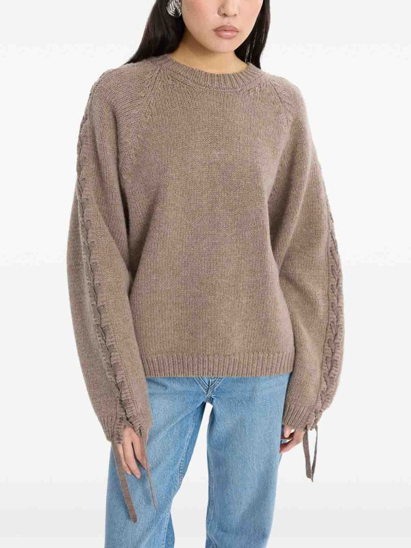 クルーネック - ブラウン shop online: ROTATE Birger Christensen
