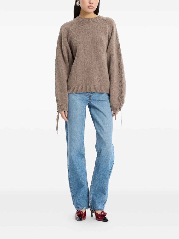 ROTATE Birger Christensen buy online クルーネック - ブラウン