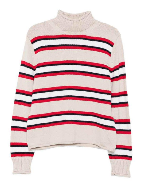 Semicouture: Col roulé & Col polo - Pull Col Roulé - Multicolore
