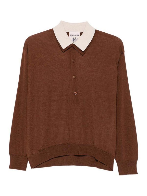 Semicouture: Polos  - Polo - Marron
