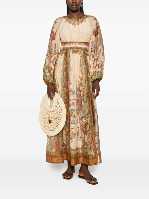 The Best Shops ZIMMERMANN: Maxi robe - Maxi Robe - Beige