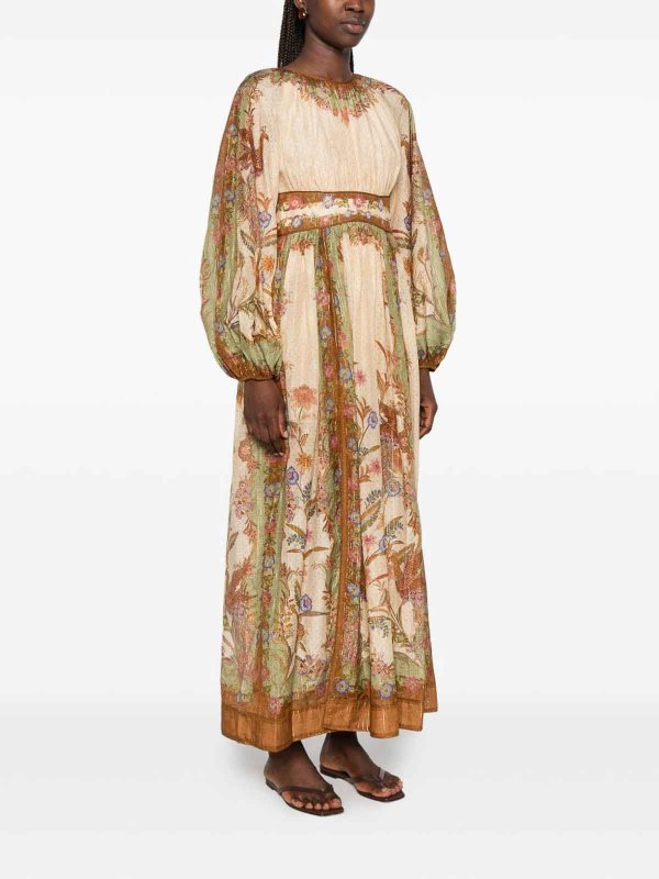 ZIMMERMANN buy online Maxi Robe - Beige