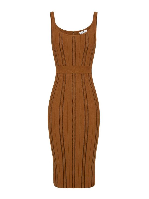 ELISABETTA FRANCHI: ニーレングスドレス - 膝丈ドレス - 黒
