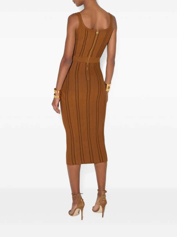 膝丈ドレス - 黒 shop online: ELISABETTA FRANCHI