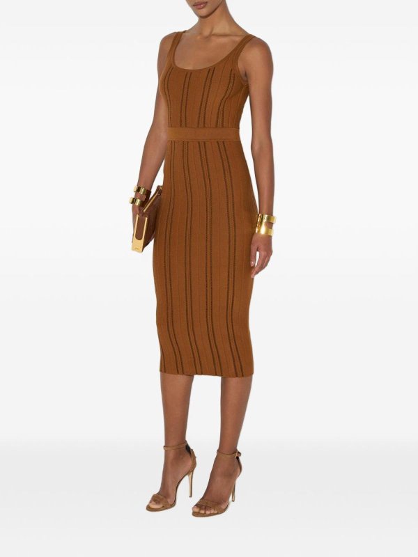 ELISABETTA FRANCHI buy online 膝丈ドレス - 黒