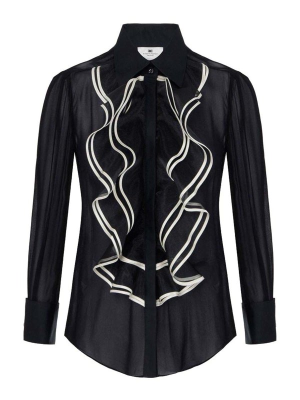 ELISABETTA FRANCHI: シャツ - シャツ - 黒