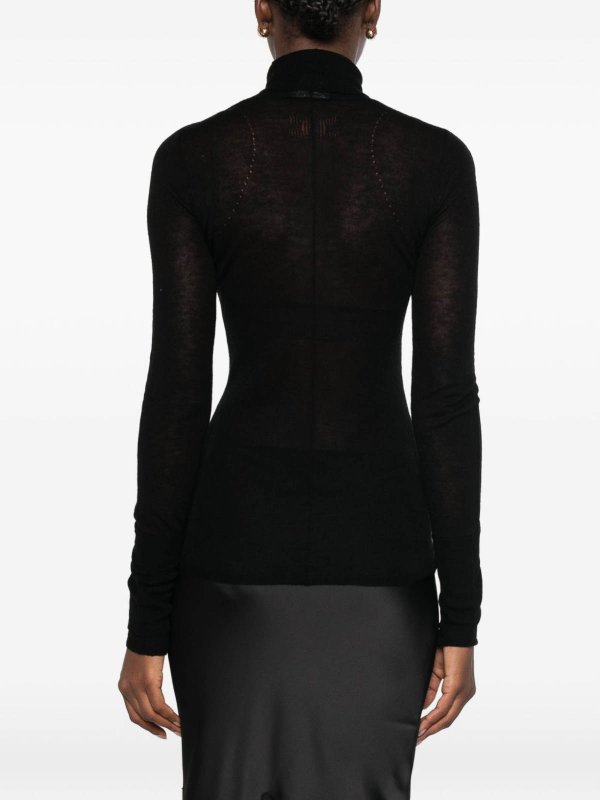 ELISABETTA FRANCHI: クルーネック online - クルーネック - 黒
