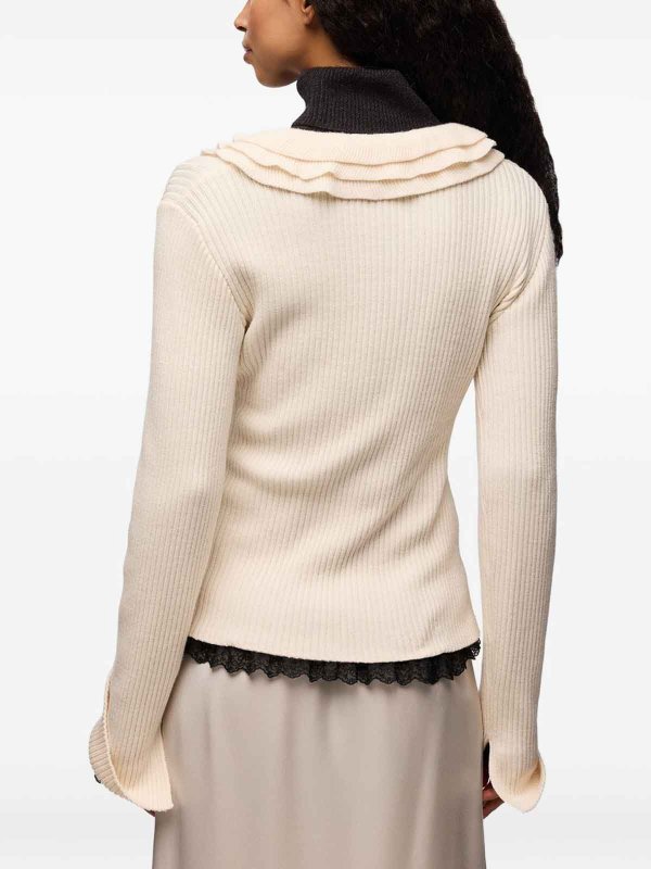 クルーネック - ベージュ shop online: GANNI