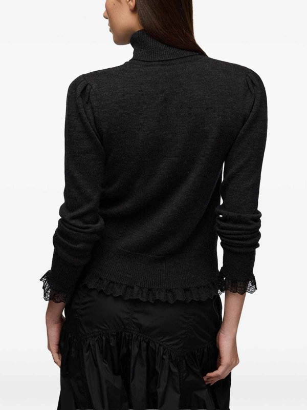 クルーネック - 黒 shop online: GANNI