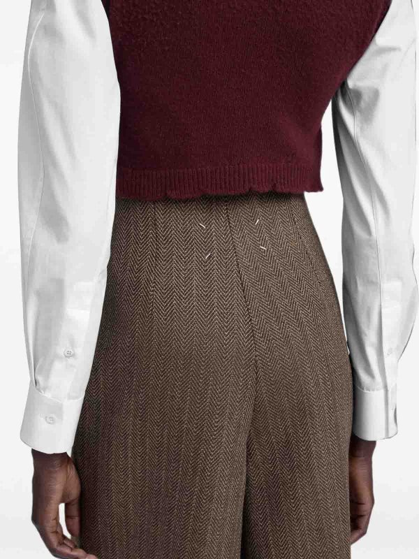 Maison Margiela: ベルボトムジーンズ online - フレアジーンズ - ブラウン