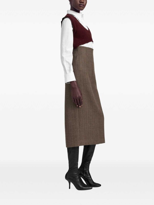 The Best Shops Maison Margiela: フレアジーンズ - ブラウン