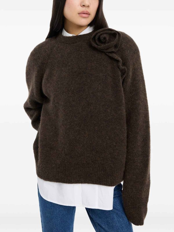 ROTATE Birger Christensen buy online クルーネック - ブラウン